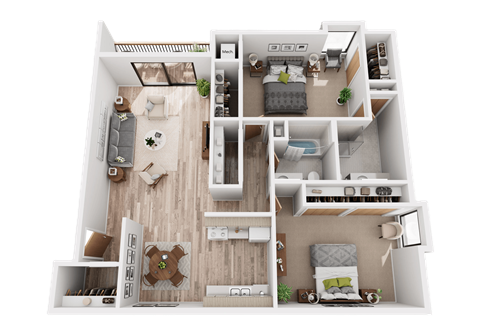 Lakeside Village Apartments 2 bed 2 bath Apartment